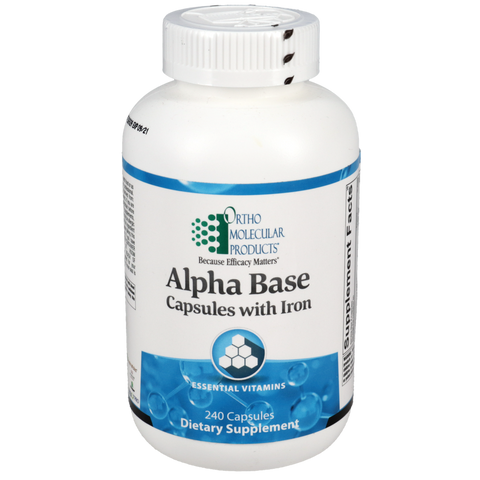 Alpha Base Capsules w/ Iron (Ortho Molecular Products)