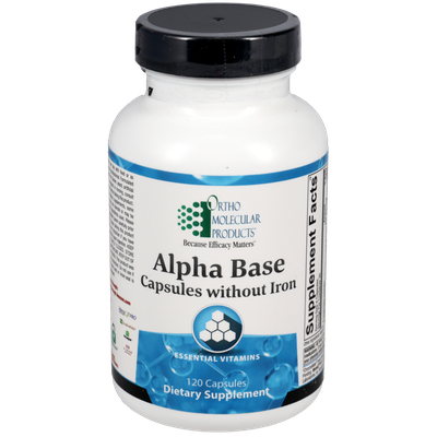 Alpha Base Capsules without Iron (Ortho Molecular Products)