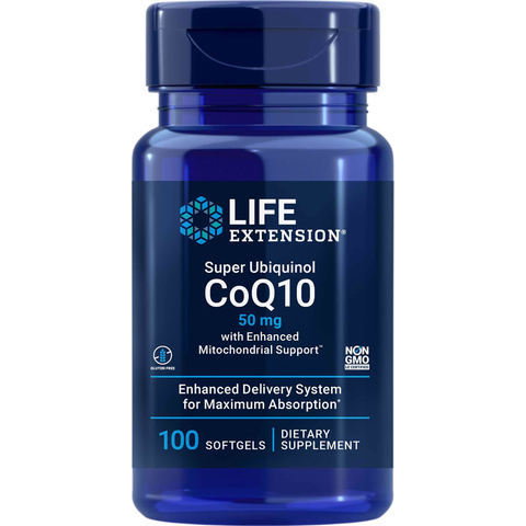Super Ubiquinol CoQ10 w/Enhanced Mitochondrial 50mg (Life Extension)