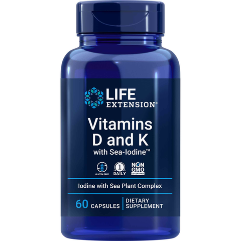 Vitamins D and K with Sea-Iodine (Life Extension)