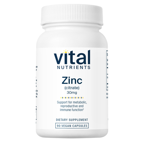 Zinc (Citrate) 30mg 90c (Vital Nutrients)