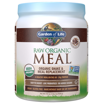 Raw Organic Meal Shake & Meal Replacement Chocolate Cacao Powder (Garden of Life)