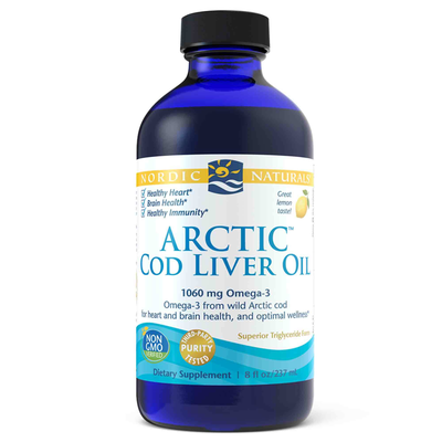 Arctic Cod Liver Oil Lemon 8 ounces (Nordic Naturals)