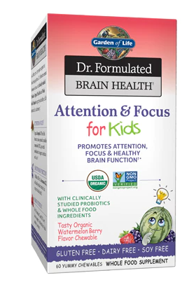 Dr. Formulated Brain Health Organic Attention/Focus Kids (Garden of Life)