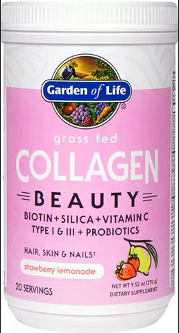 Grass Fed Collagen Beauty Strawberry Lemonade (Garden of Life)