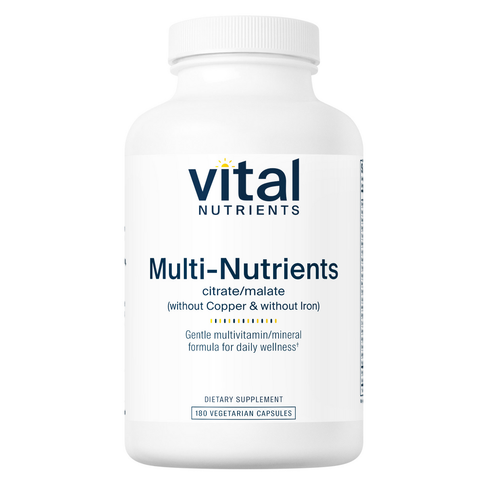 Multi-Nutrients 3 Citrate/Malate (without Copper & without Iron) (Vital Nutrients)