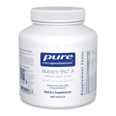 Nutrient 950® A without copper & iron 180 CAPS (Pure Encapsulations)