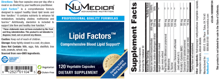 Lipid Factors (NuMedica) | Boulevard Pharmacy Lipid Factors (NuMedica) | Boulevard Pharmacy
