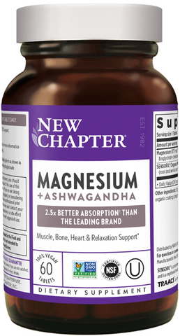 Magnesium + Ashwagandha Tablets (New Chapter)