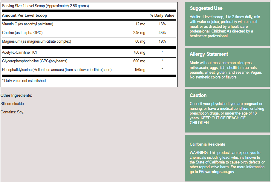 does l carnitine break fast Klaire Labs: Premium Probiotics & Health Supplements